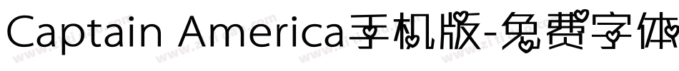 Captain America手机版字体转换